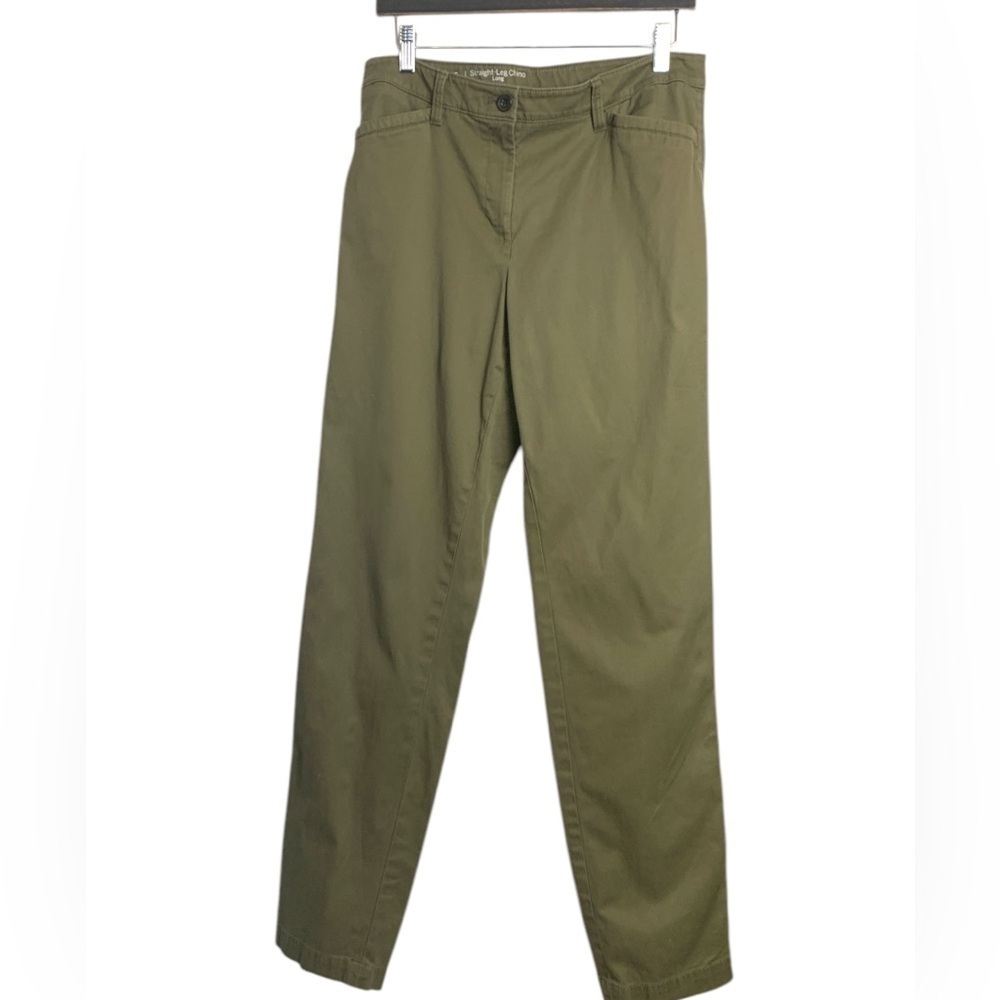 Talbots Straight Leg Olive Green Chinos